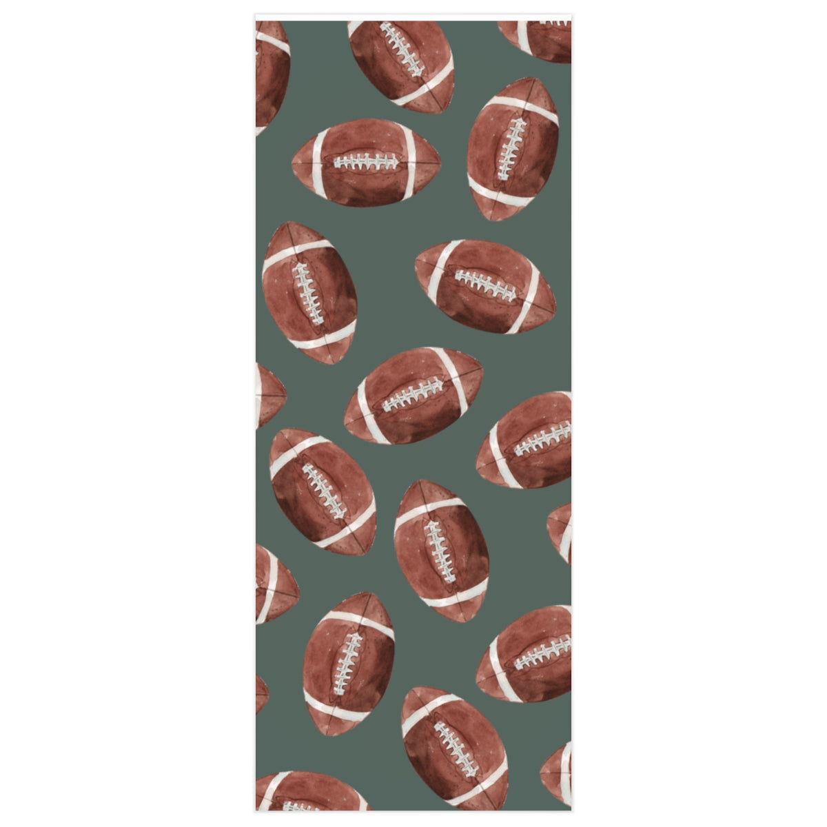 Green Football Team Spirit Wrapping Paper