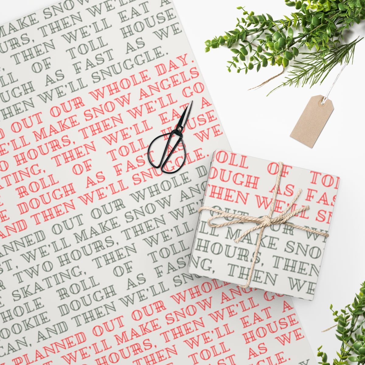Elf I Planned Out Our Whole Day Christmas Wrapping Paper