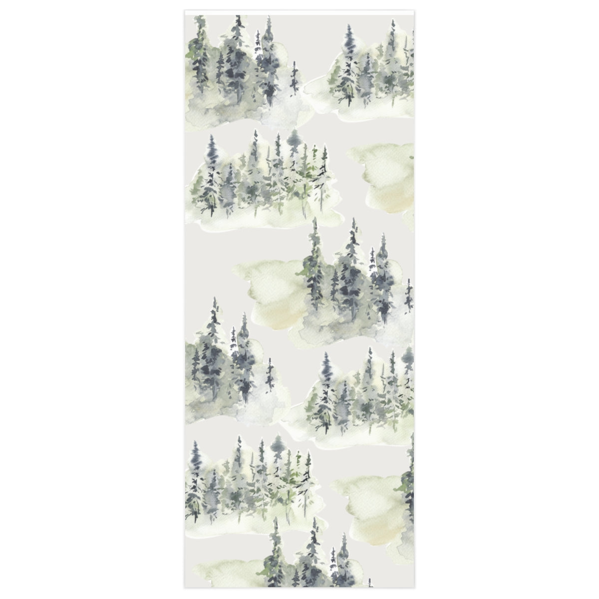 Watercolor Forest Christmas Wrapping Paper