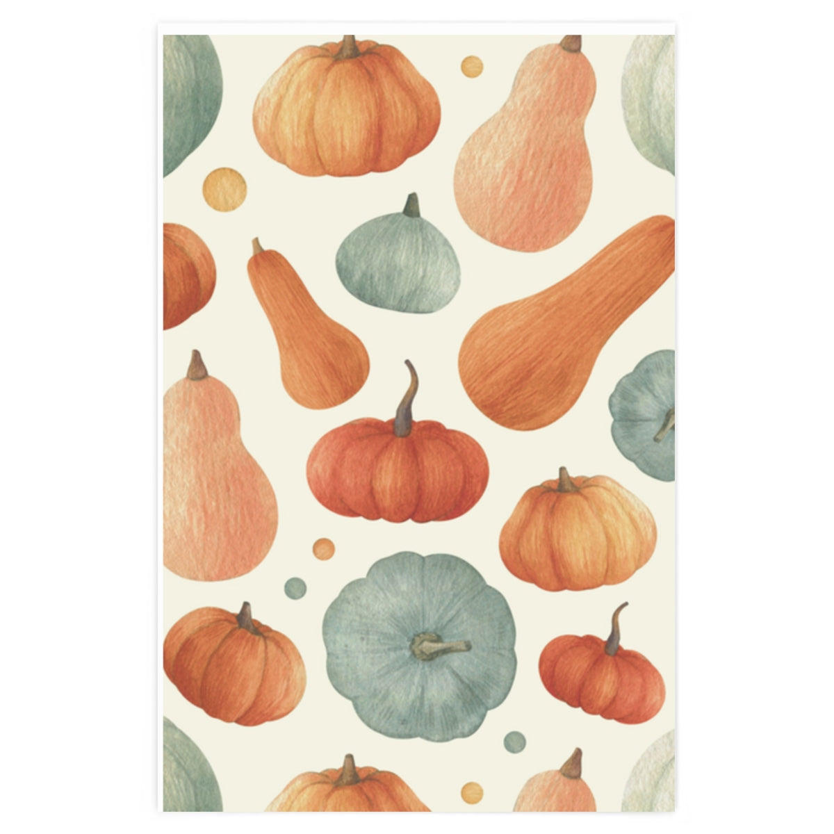 All the Gourds Autumn Wrapping Paper