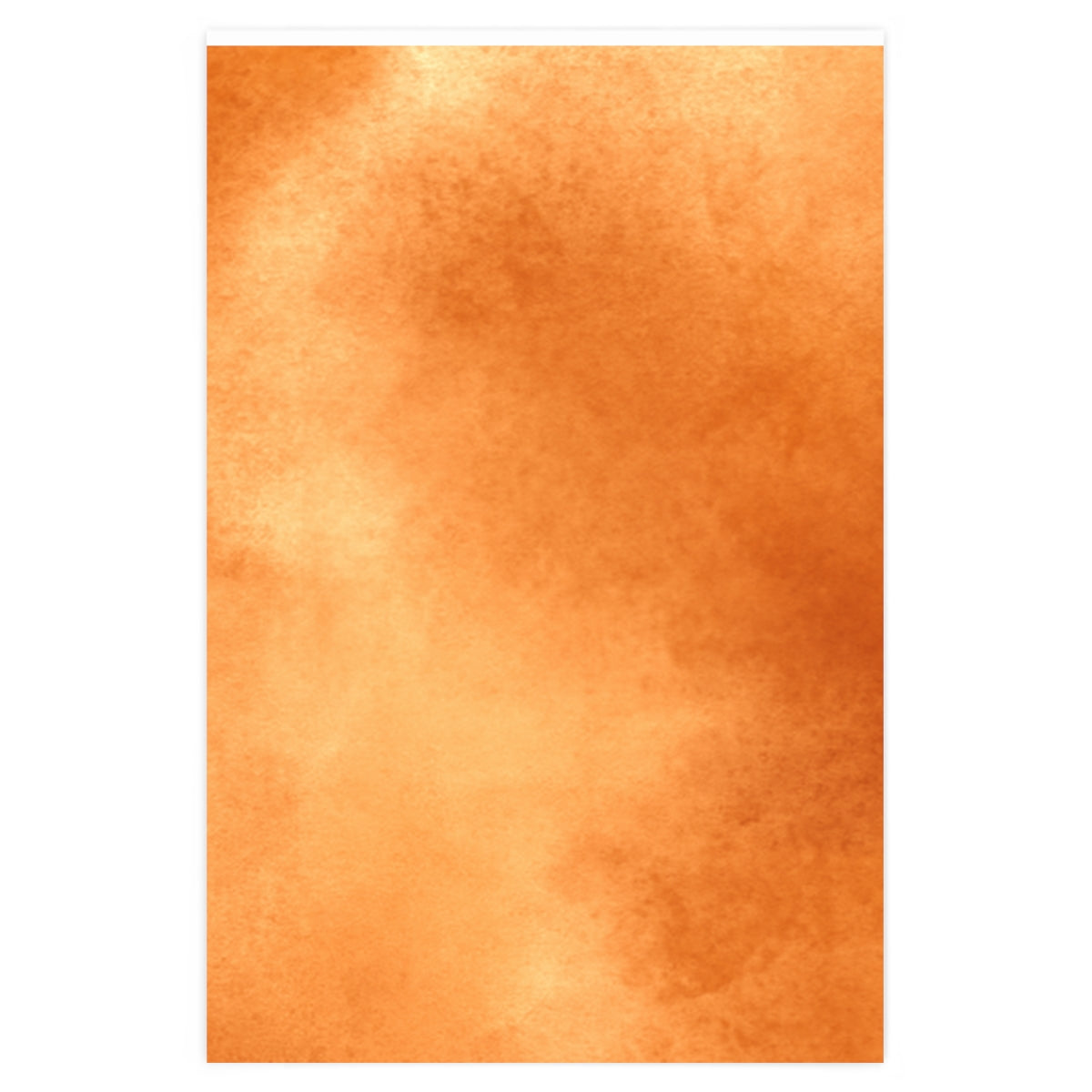 Orange Watercolor Solid Wrapping Paper