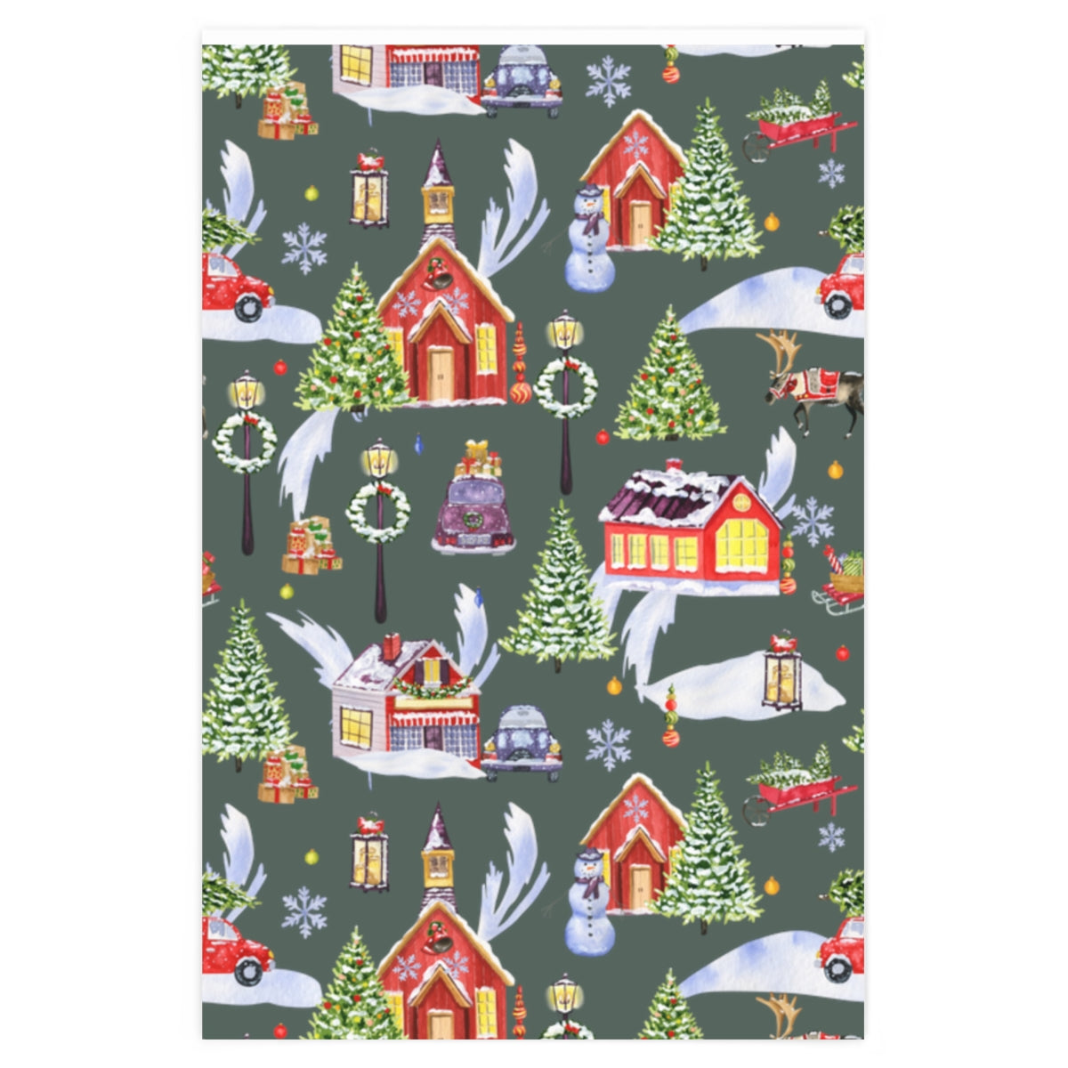 Silent Nights Christmas Wrapping Paper