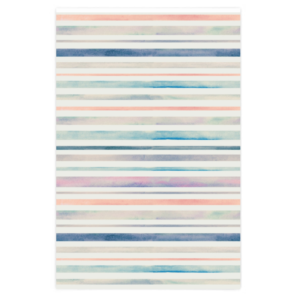 Watercolor Stripes Wrapping Paper