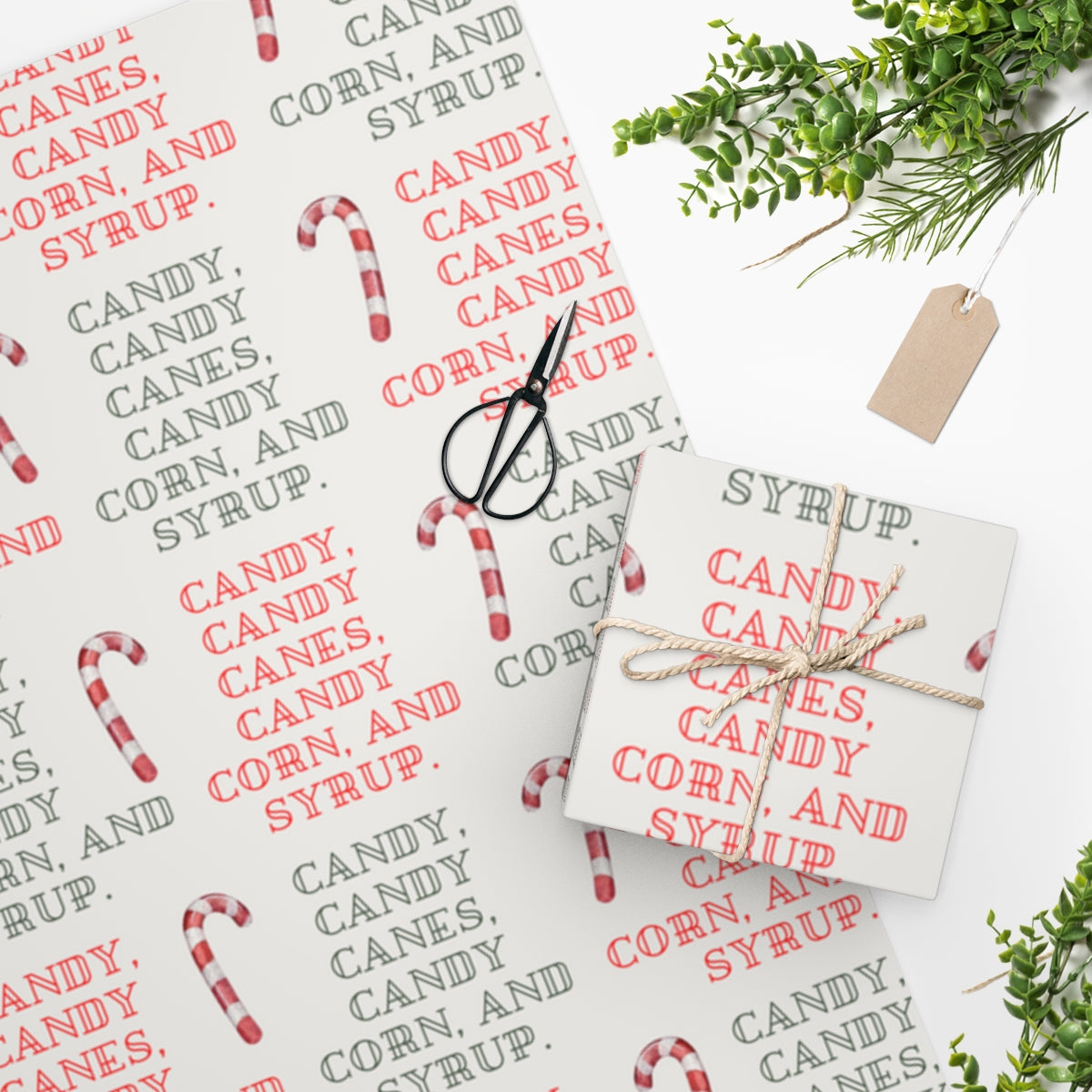 Elf Candy of All Kinds Christmas Wrapping Paper
