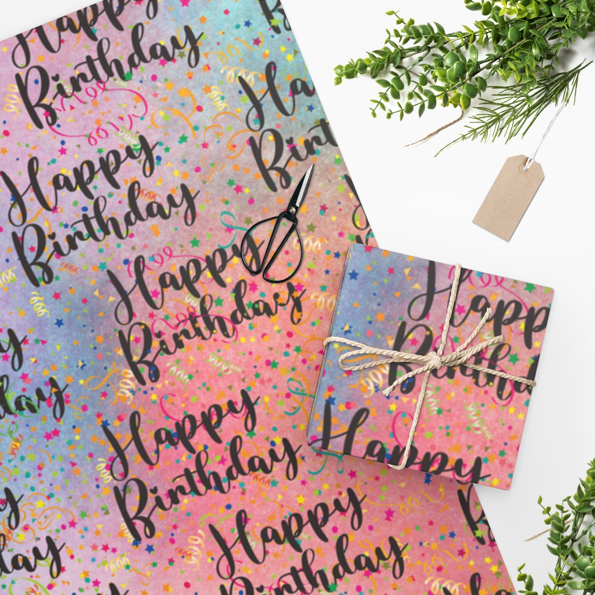 Confetti Birthday Wrapping Paper