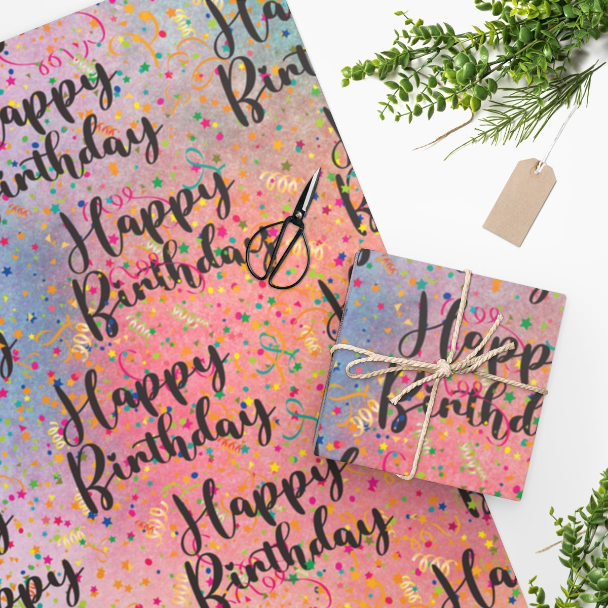 Confetti Birthday Wrapping Paper
