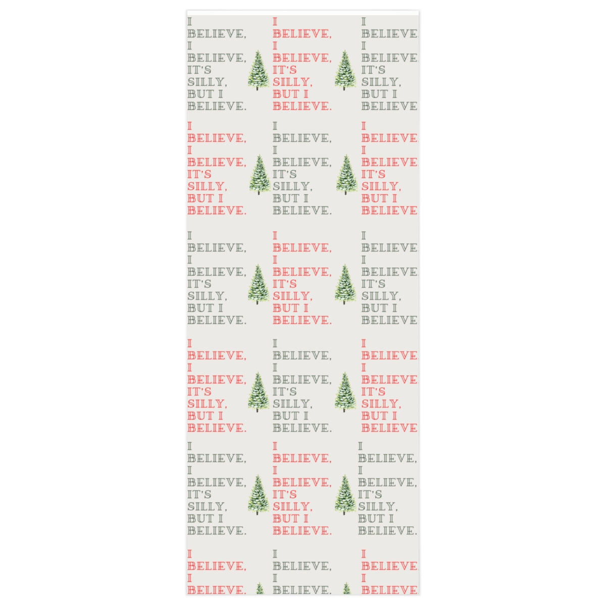 Miracle on 34th Street I Believe Christmas Wrapping Paper