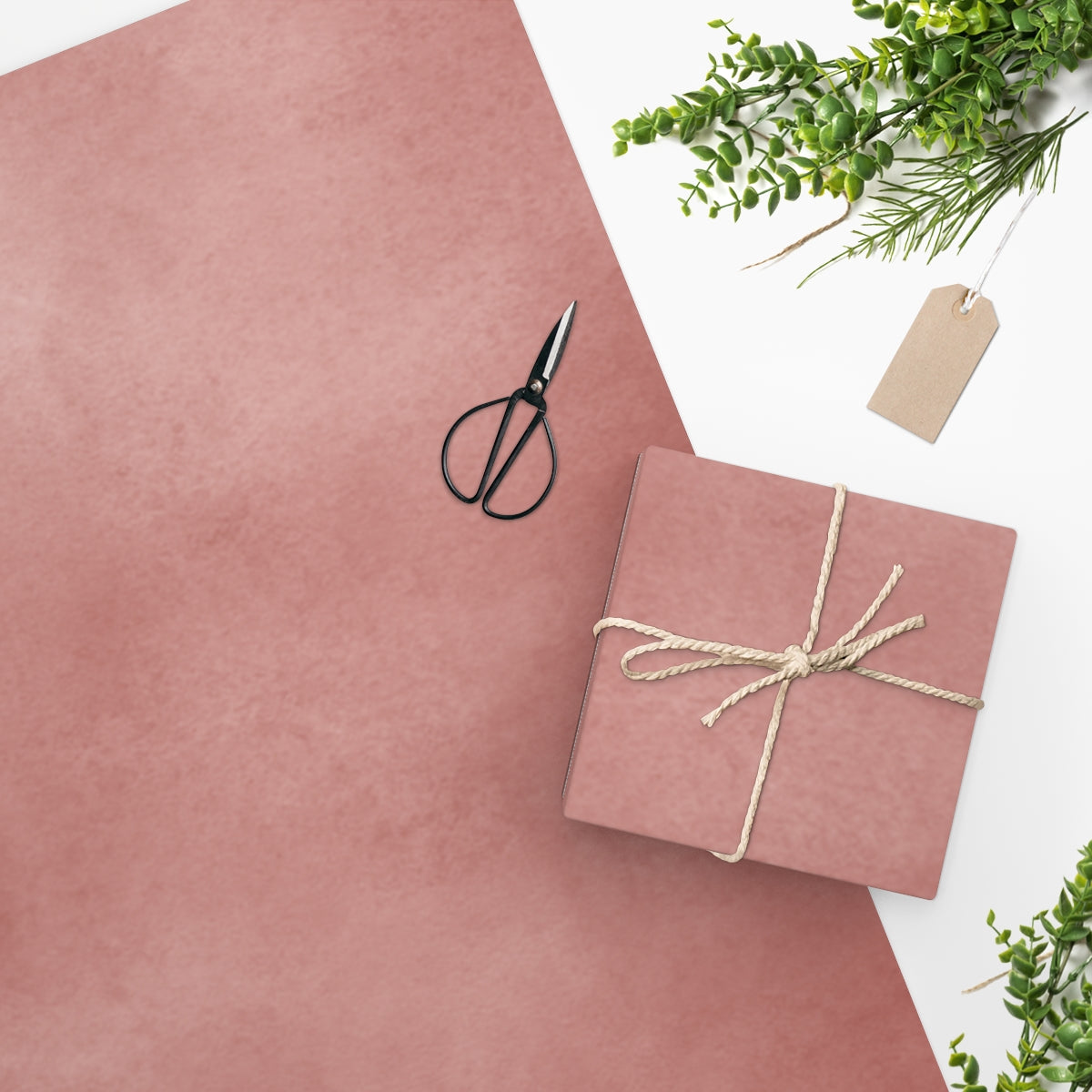 Red Watercolor Solid Wrapping Paper