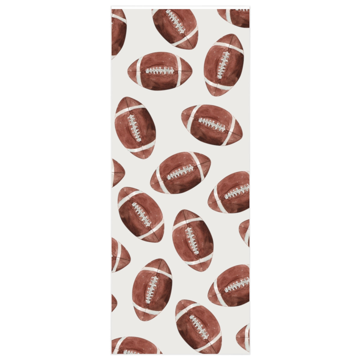 White Football Team Spirit Wrapping Paper