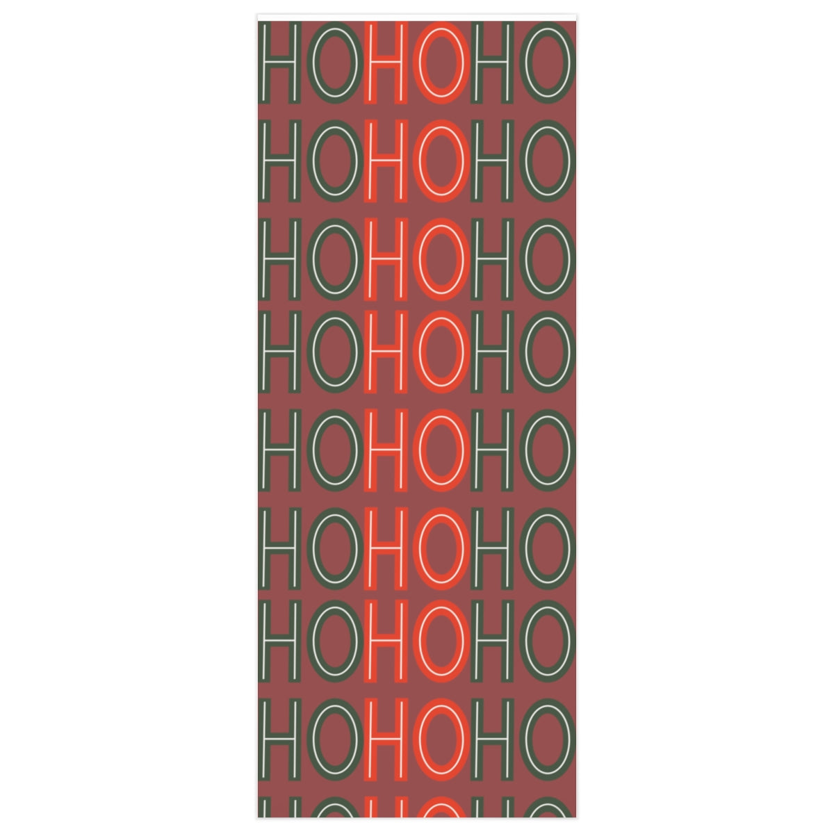 Red Ho Ho Ho Christmas Wrapping Paper