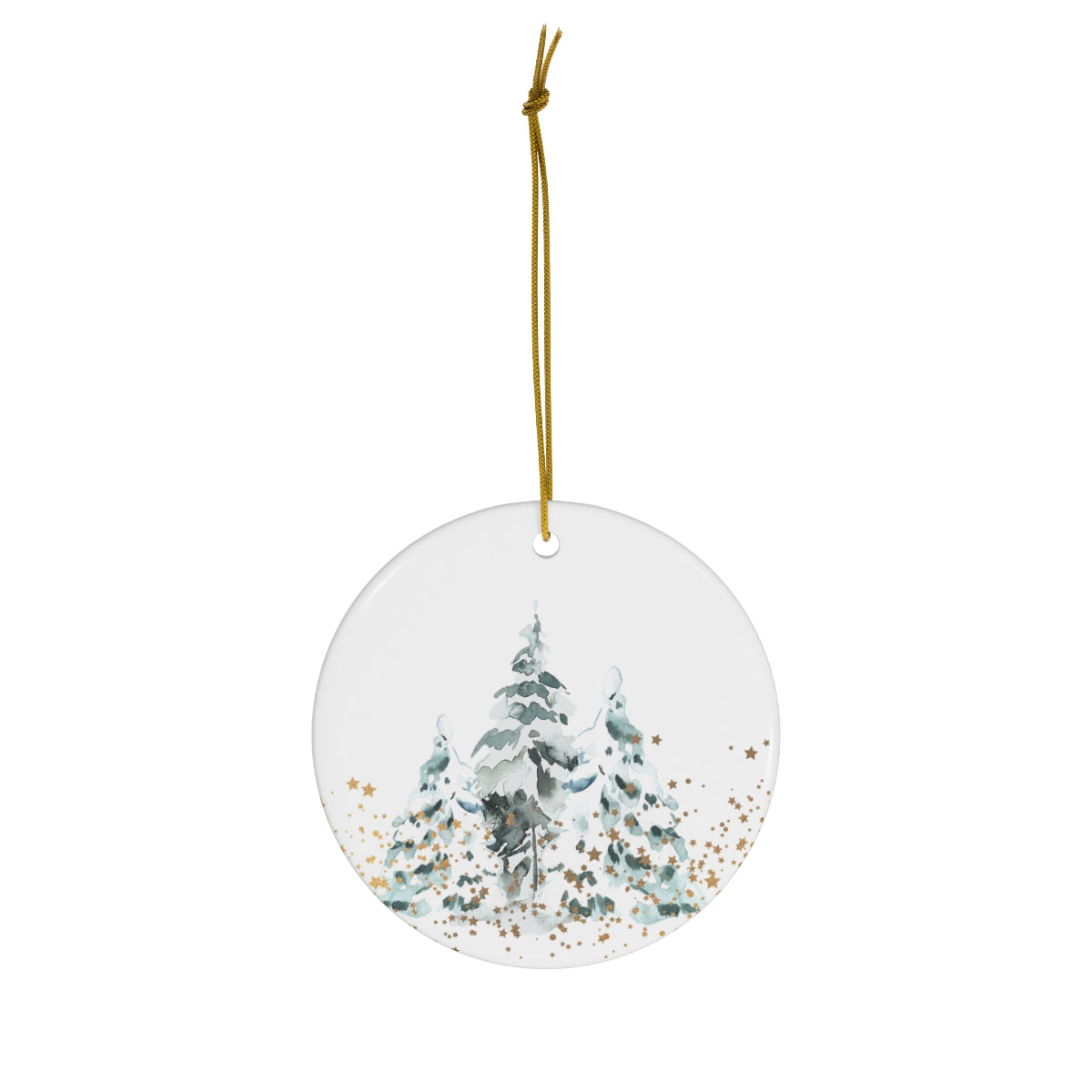 Snowy Tree Ornament 2022 Ceramic Ornament