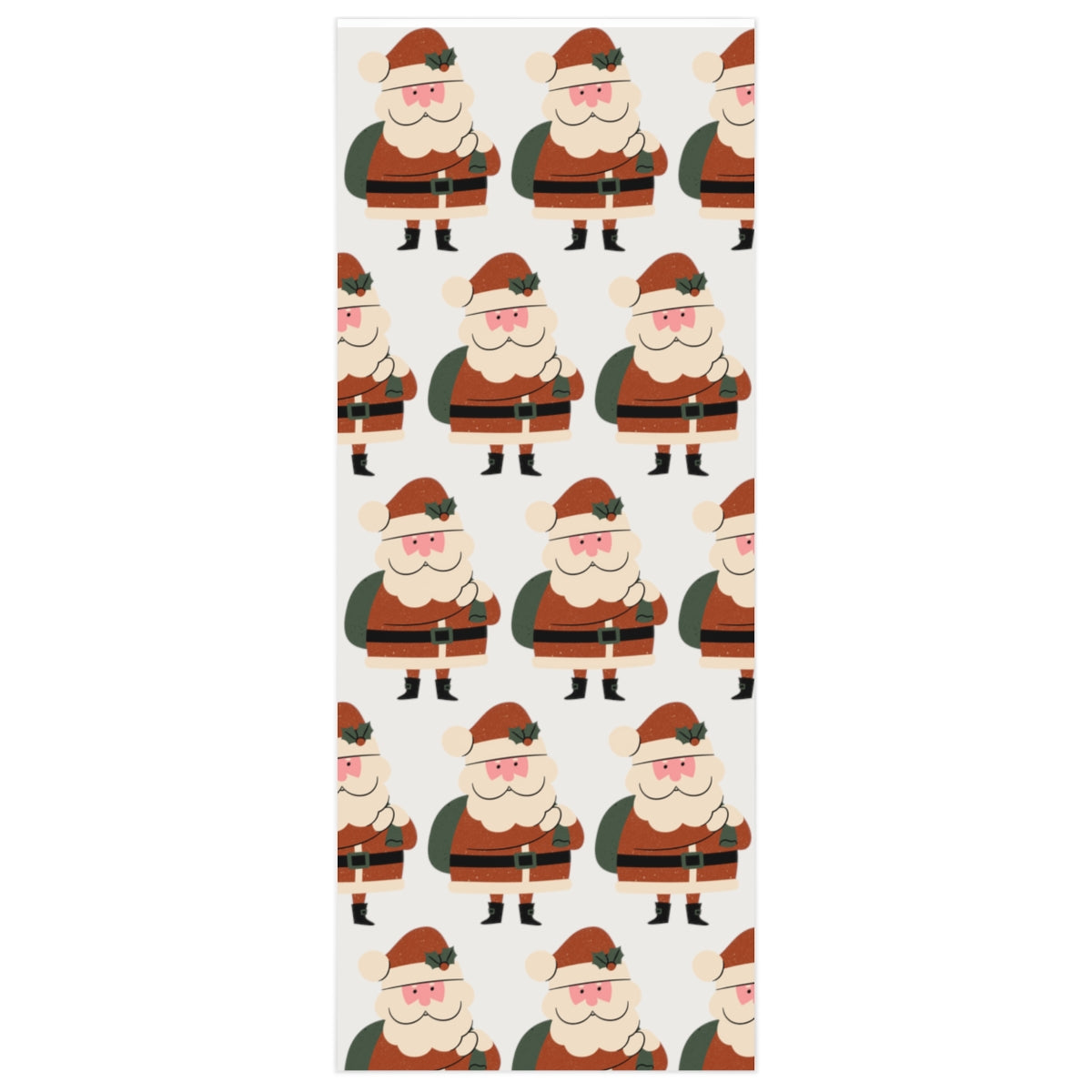 White Santa Claus Lane Christmas Wrapping Paper