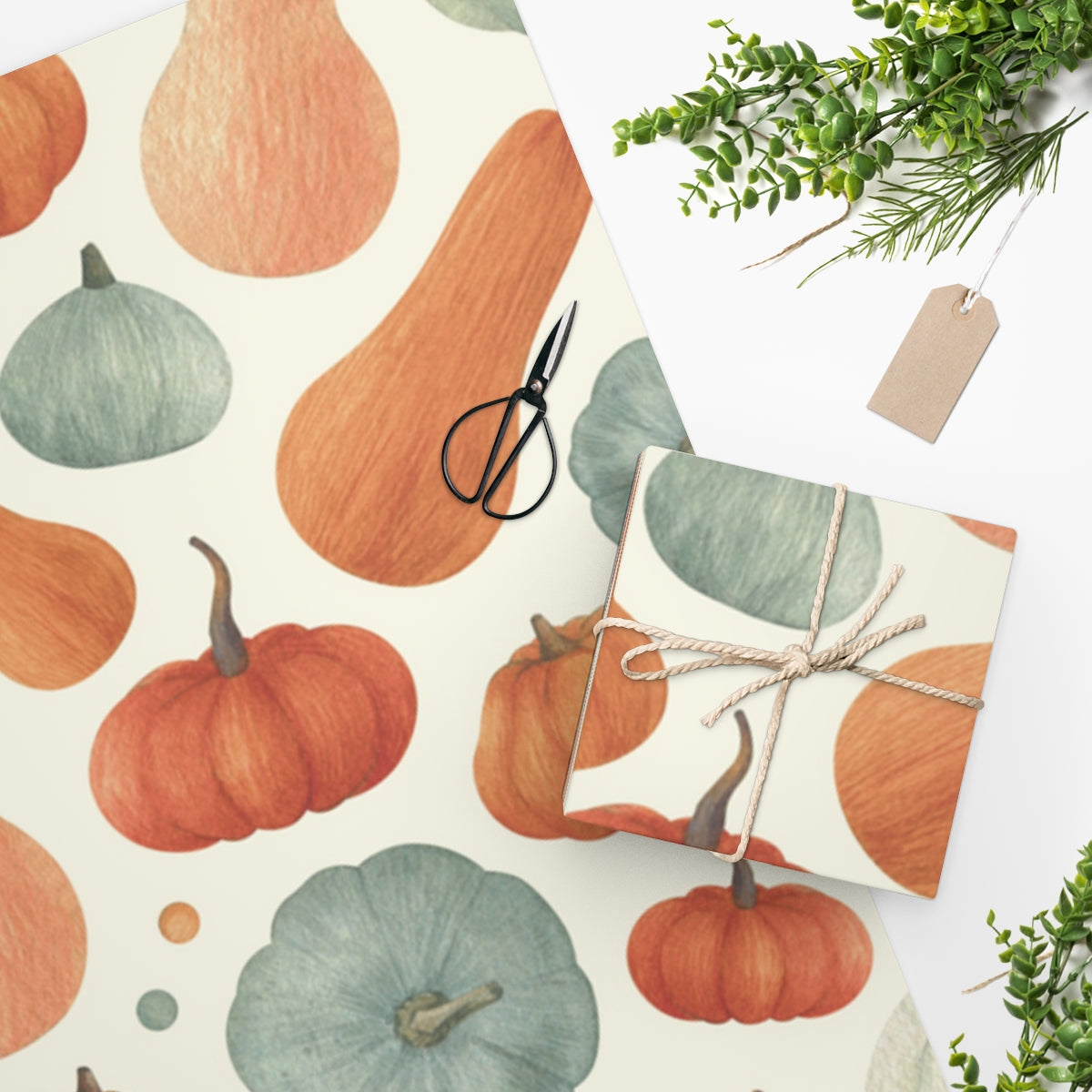 All the Gourds Autumn Wrapping Paper