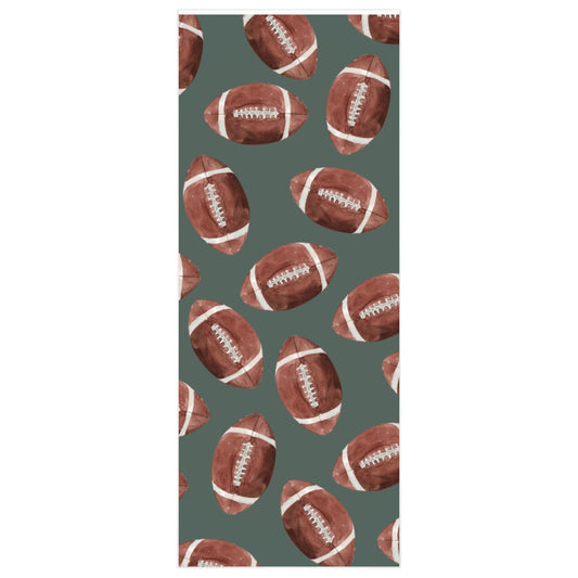 Green Football Team Spirit Wrapping Paper