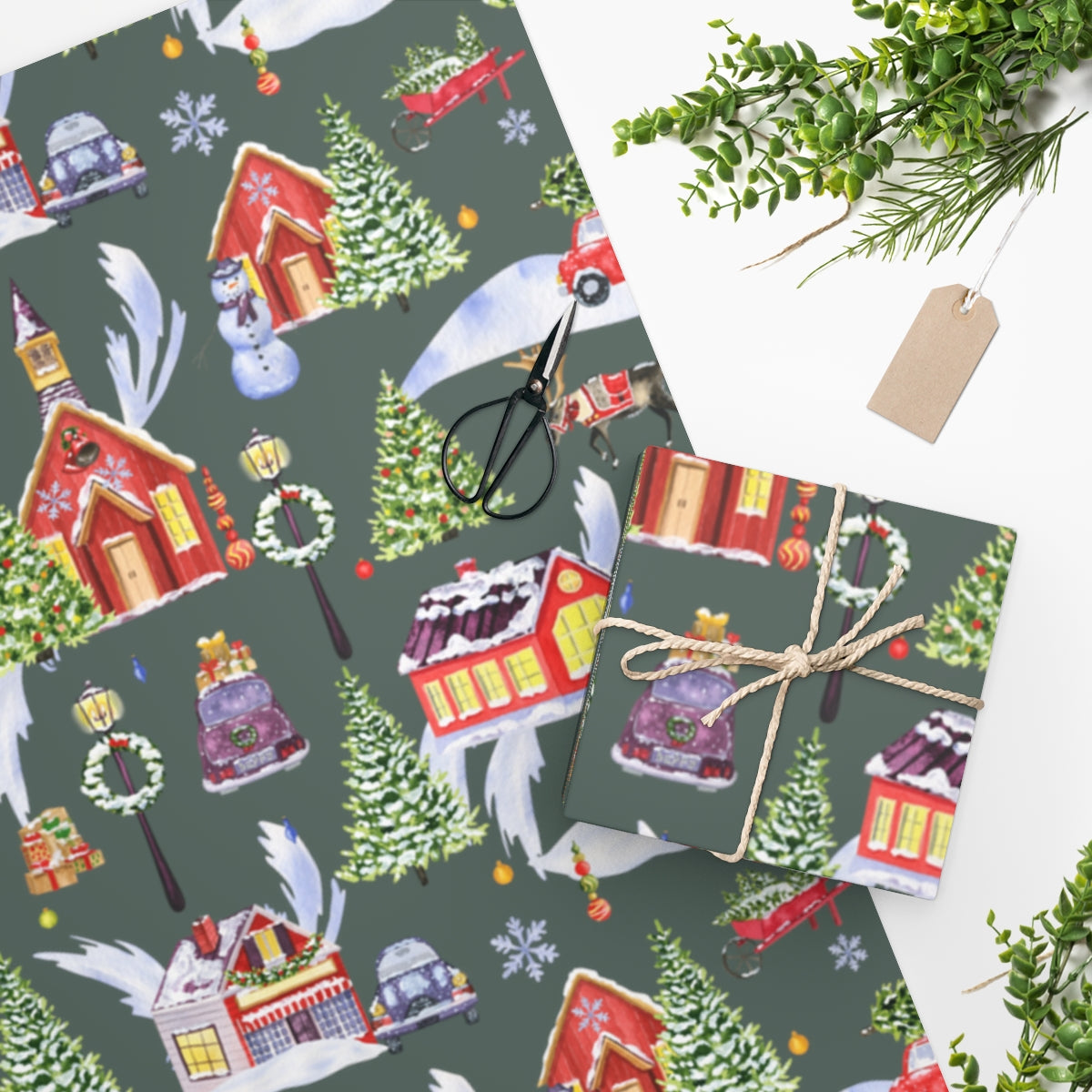 Silent Nights Christmas Wrapping Paper
