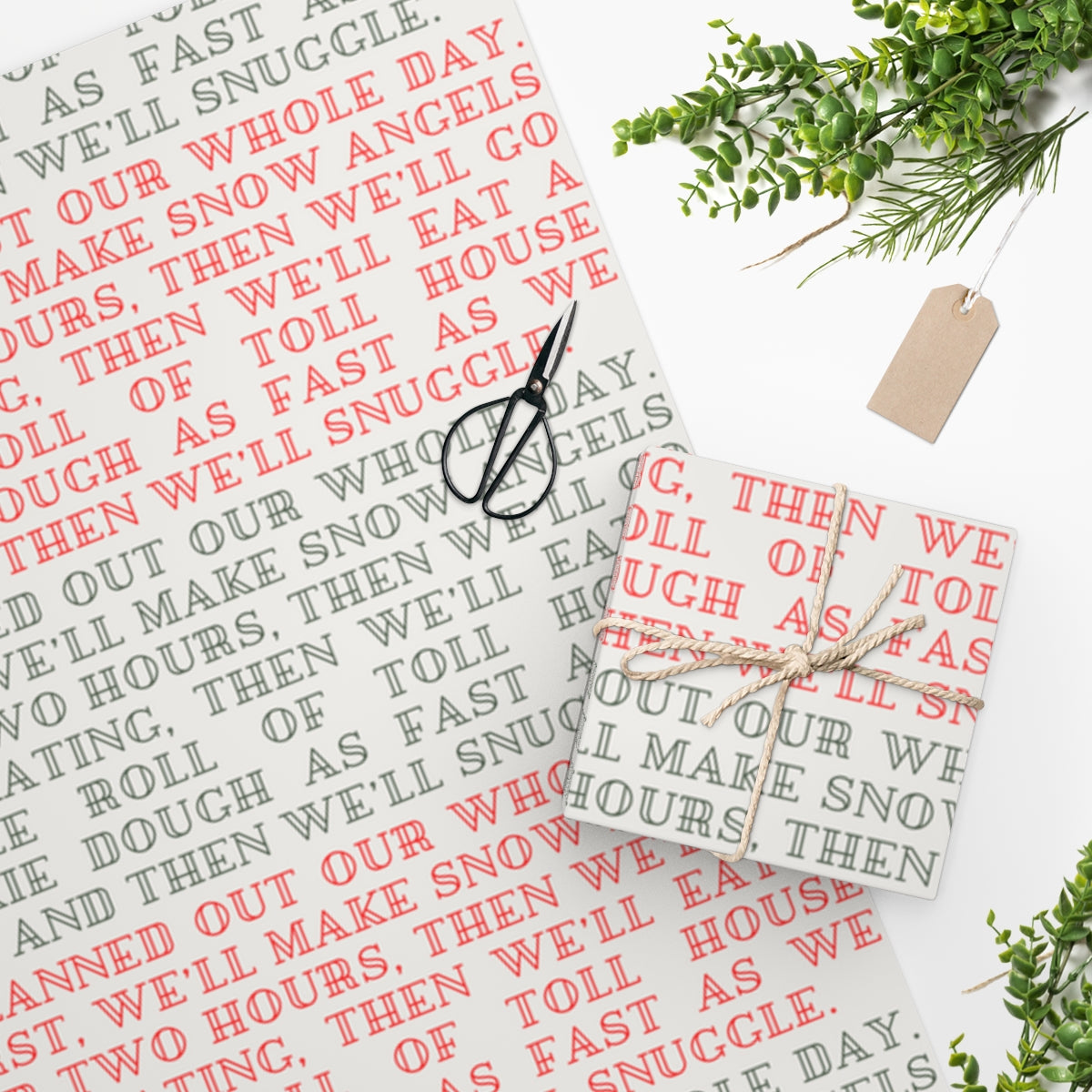 Elf I Planned Out Our Whole Day Christmas Wrapping Paper