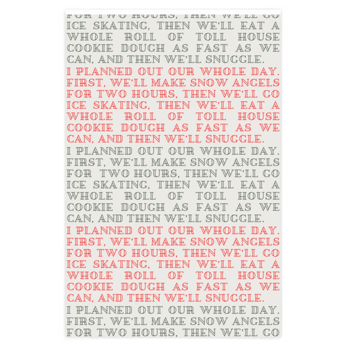 Elf I Planned Out Our Whole Day Christmas Wrapping Paper