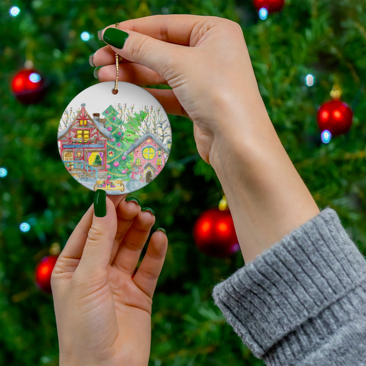 Twas the Night Before Christmas Ornament 2022 Ceramic Ornament