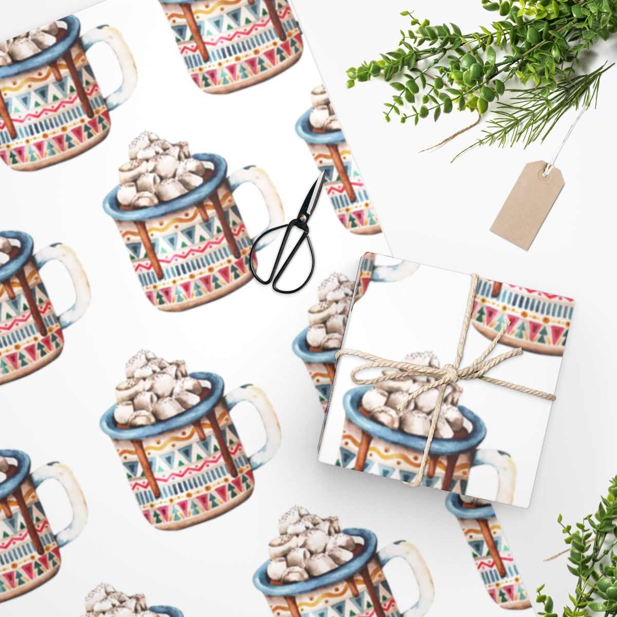Copy of Cocoa Christmas Wrapping Paper