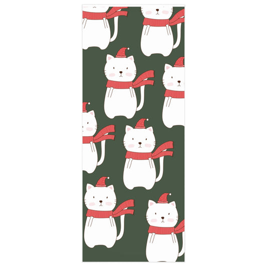 Cozy Kitty Cat Christmas Wrapping Paper