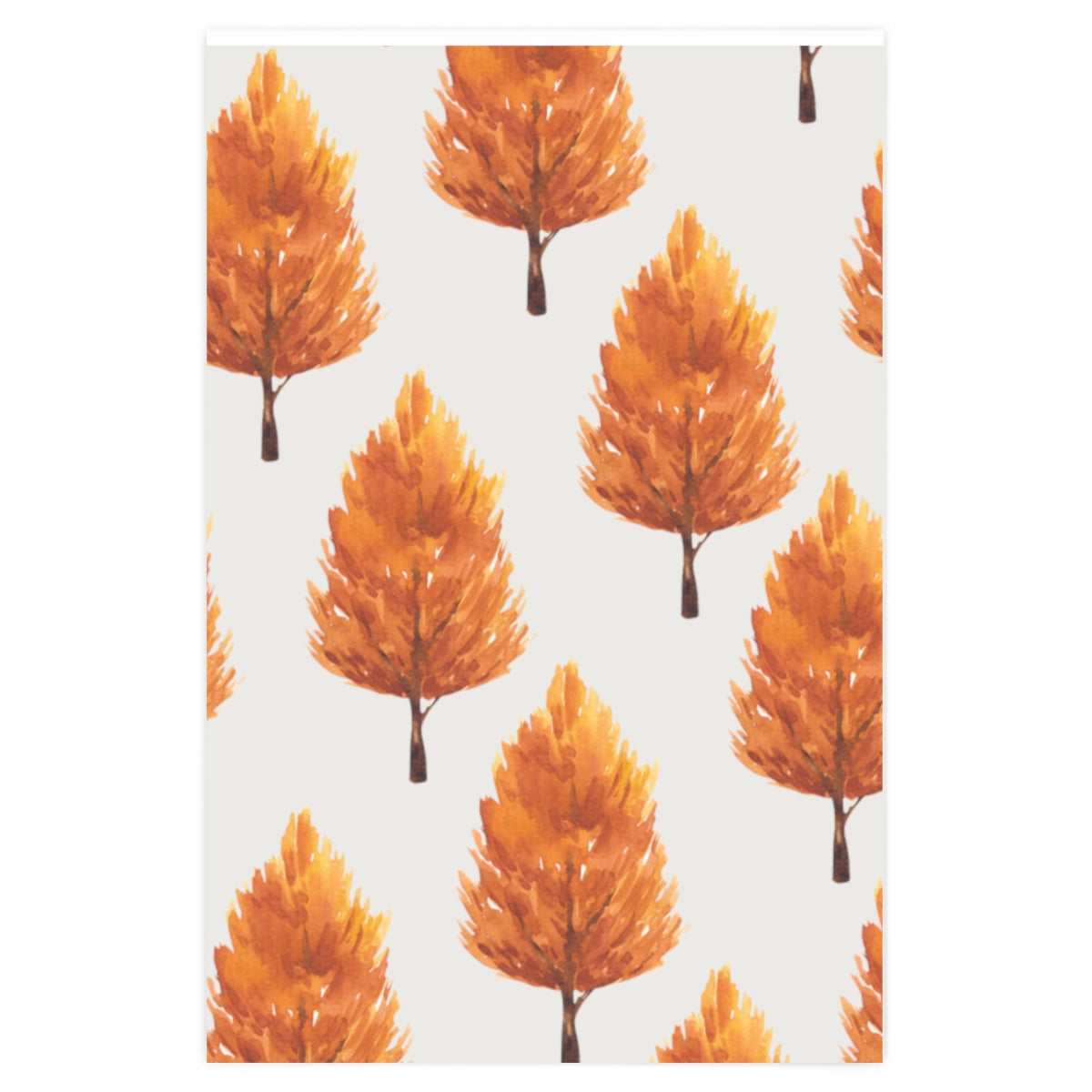 White Maple Woods Autumn Wrapping Paper