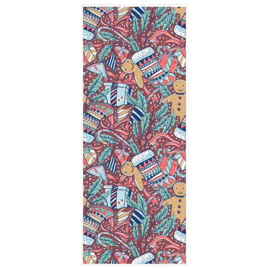 Red Stocking Stuffer Christmas Wrapping Paper