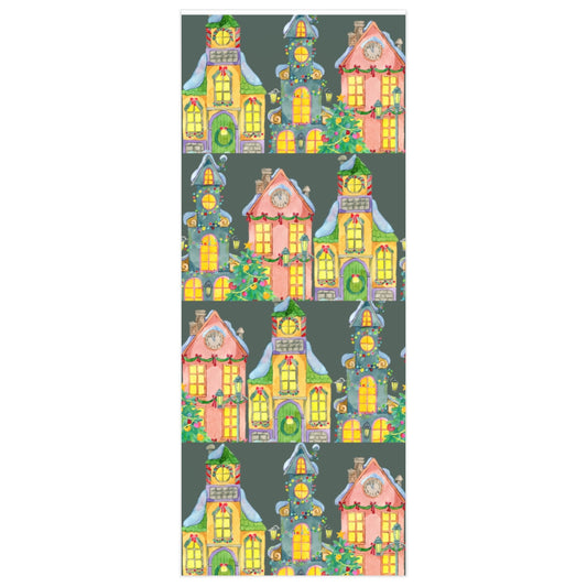Green Twas the Night Before Christmas Wrapping Paper