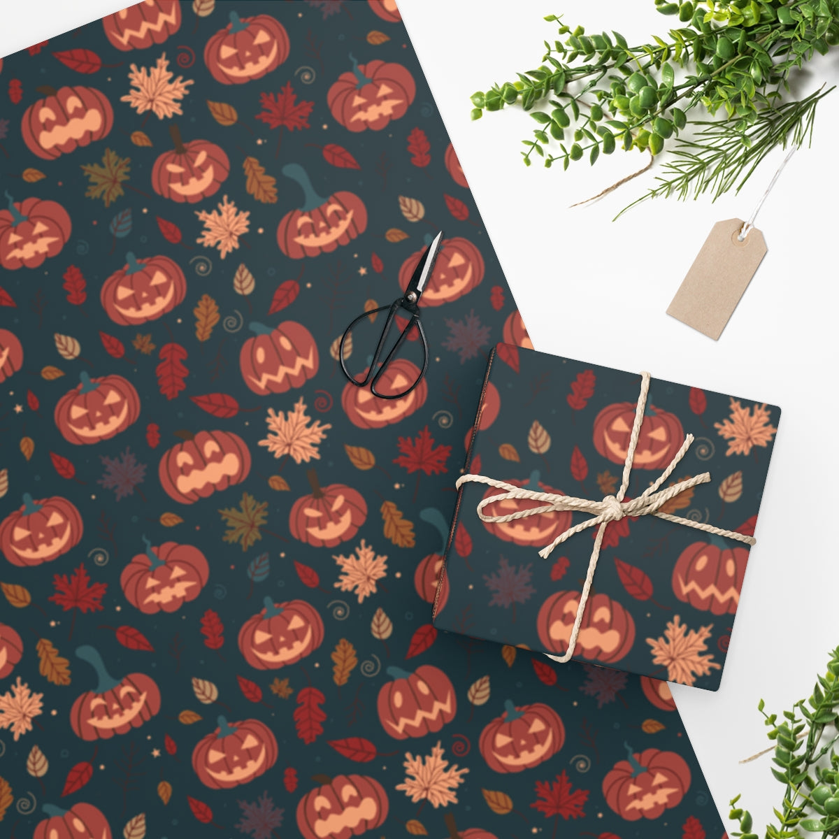 Something Wicked Autumn Halloween Wrapping Paper