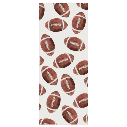 White Football Team Spirit Wrapping Paper