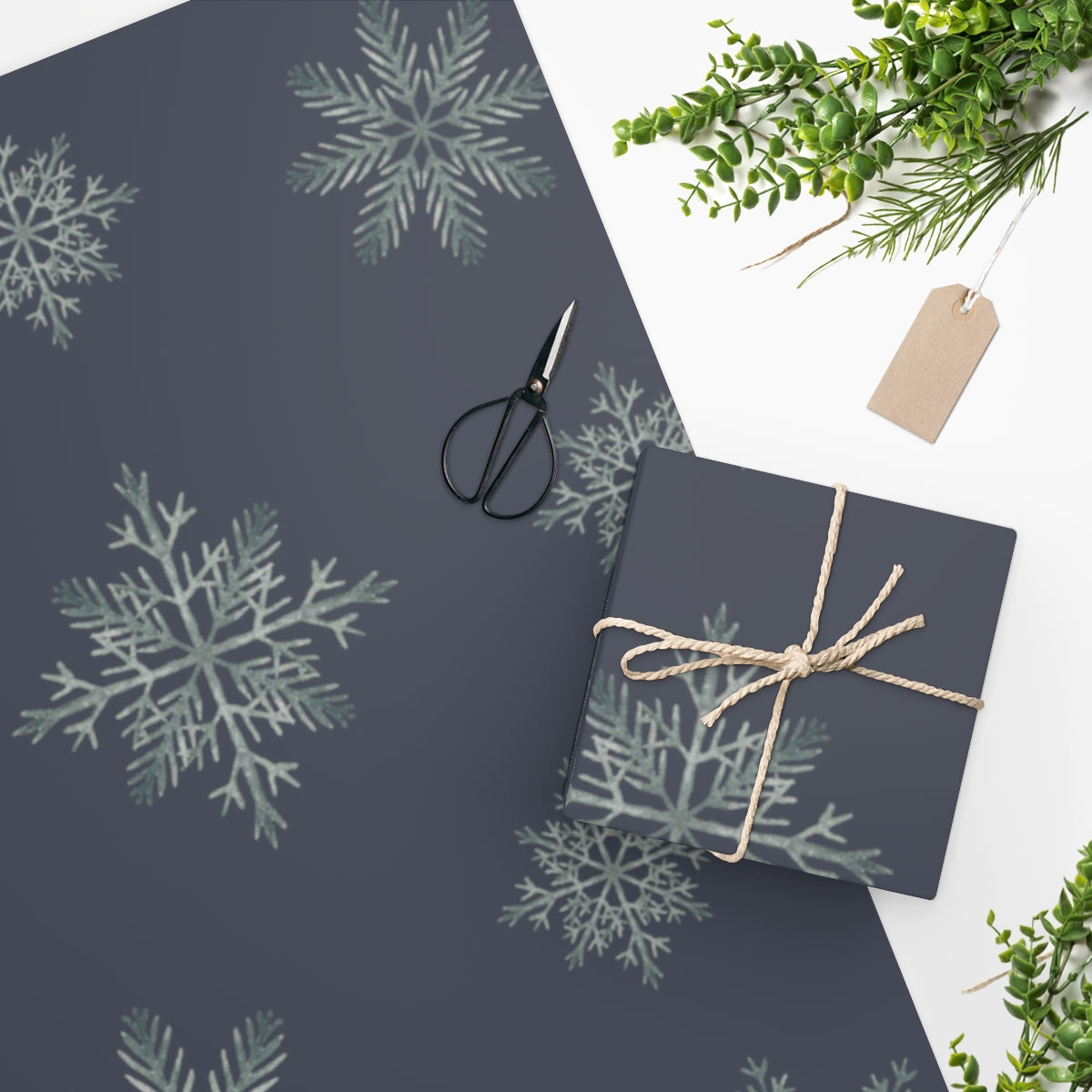 Snowy Nights Christmas Wrapping Paper