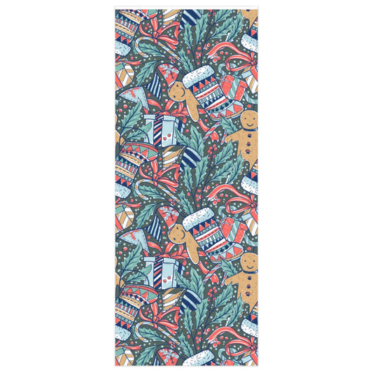Green Stocking Stuffer Christmas Wrapping Paper