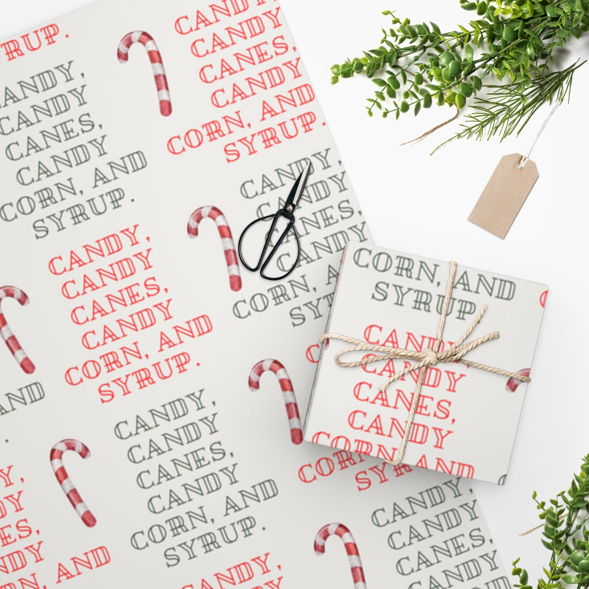 Elf Candy of All Kinds Christmas Wrapping Paper