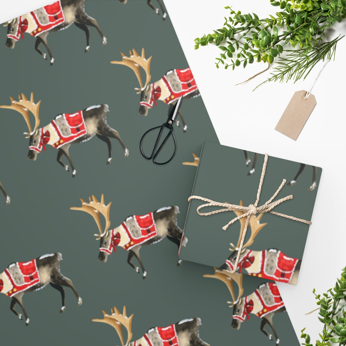 Reindeer Christmas Wrapping Paper
