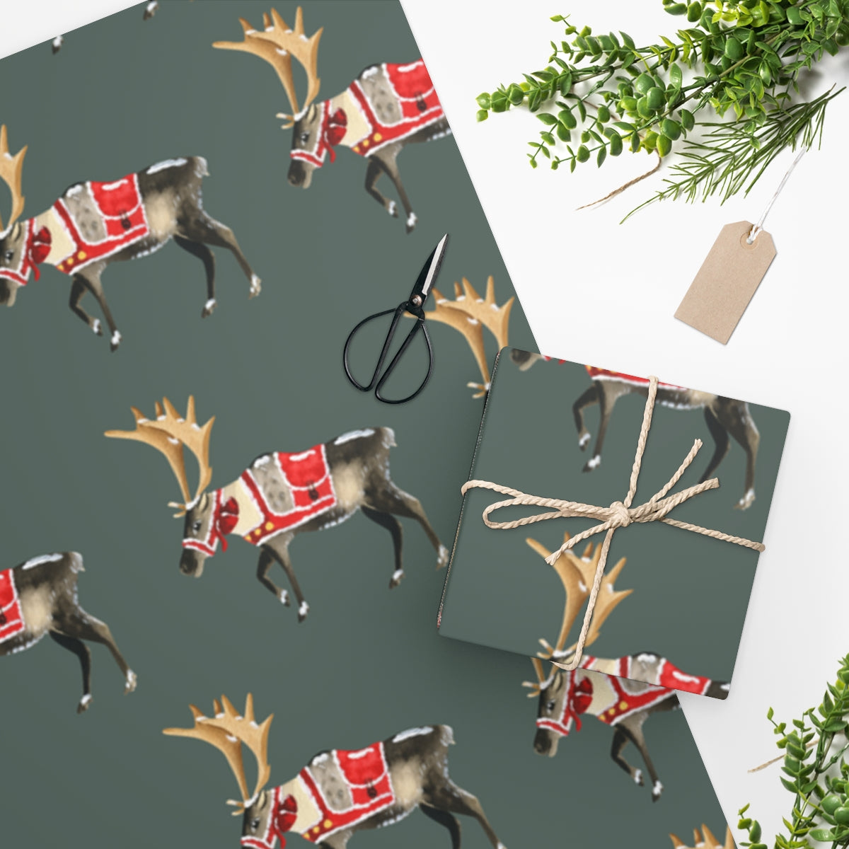 Reindeer Christmas Wrapping Paper