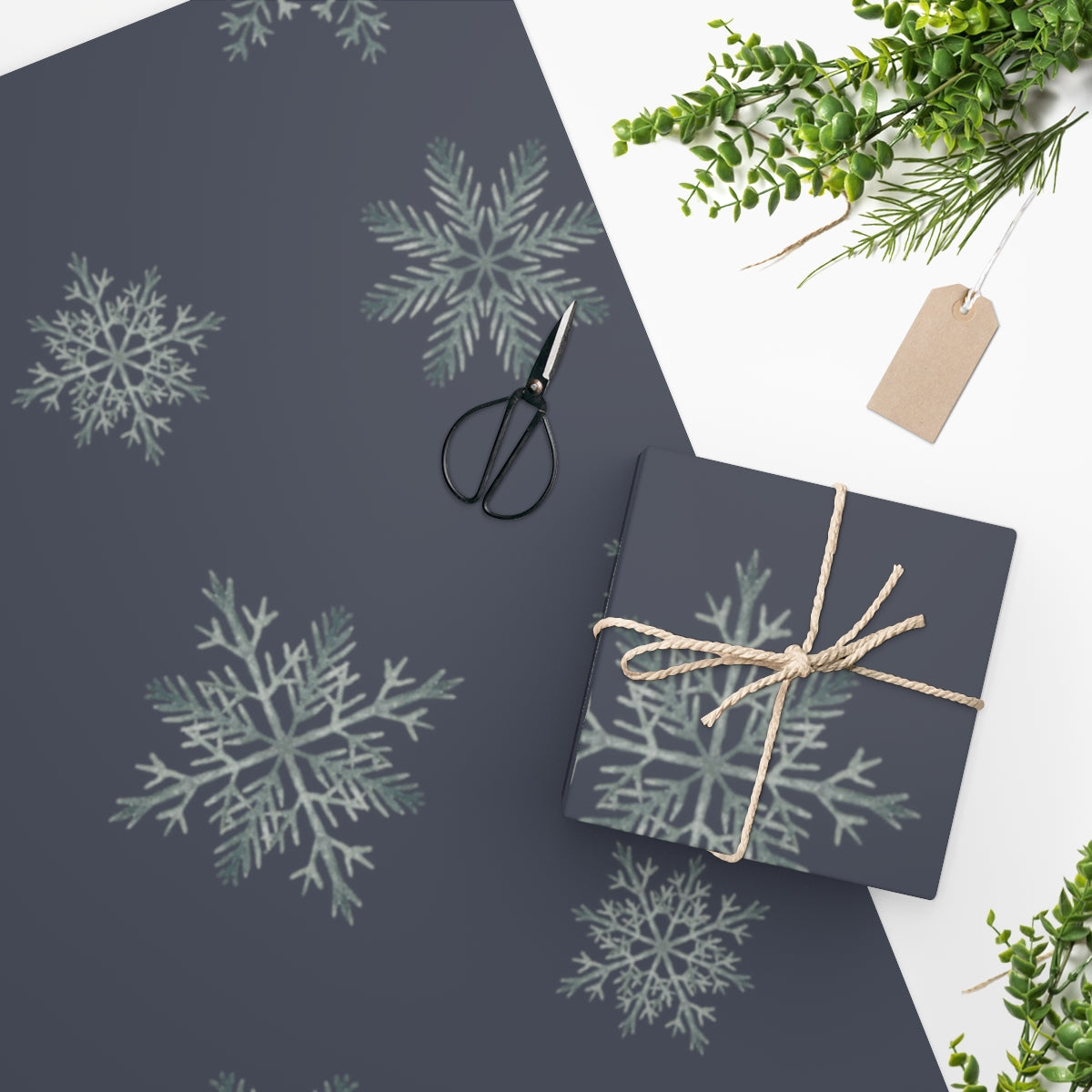 Snowy Nights Christmas Wrapping Paper
