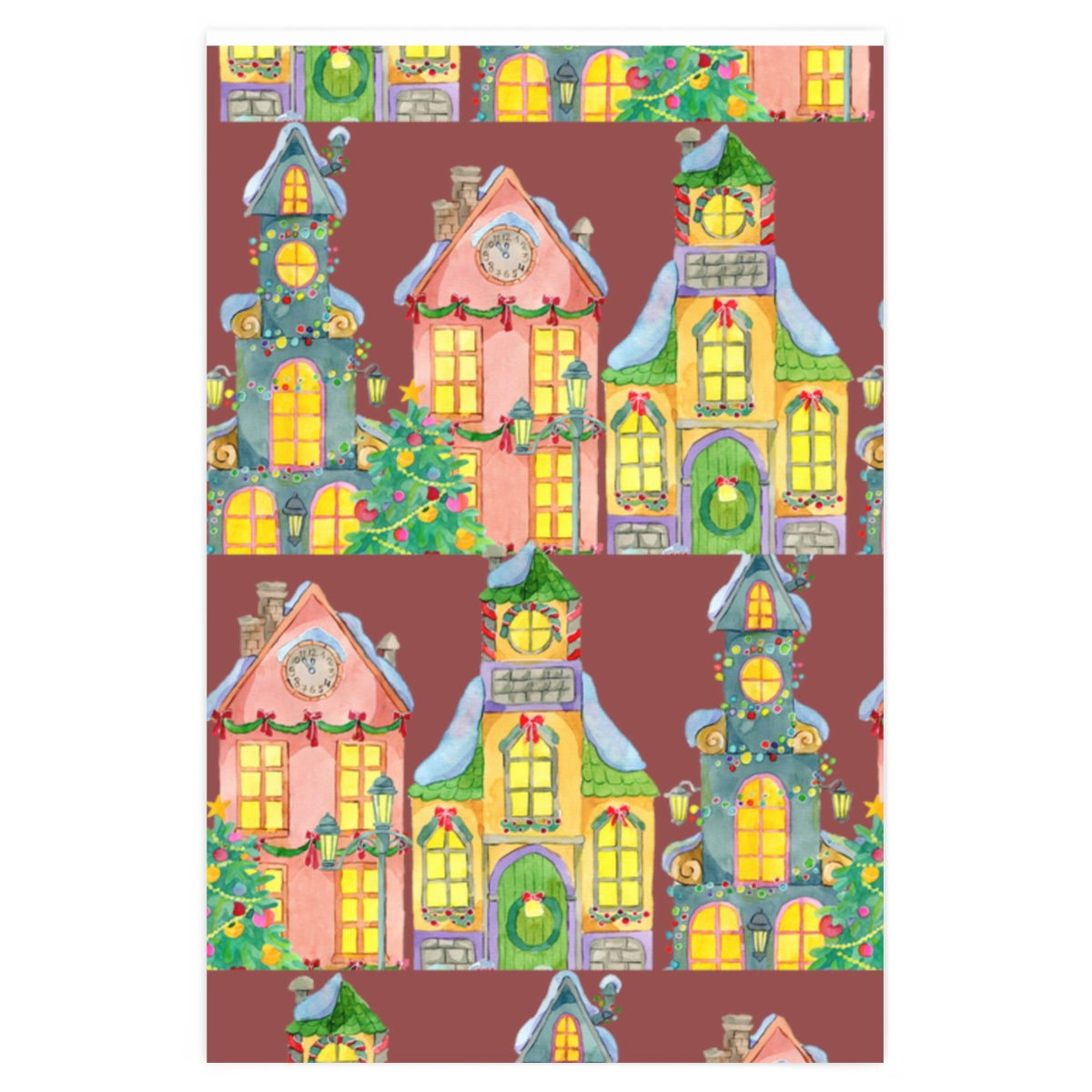 Red Twas the Night Before Christmas Wrapping Paper