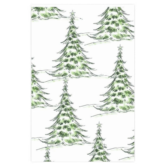 Water Color Tree Wrapping Paper