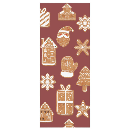 Red Cookie Collection Christmas Wrapping Paper