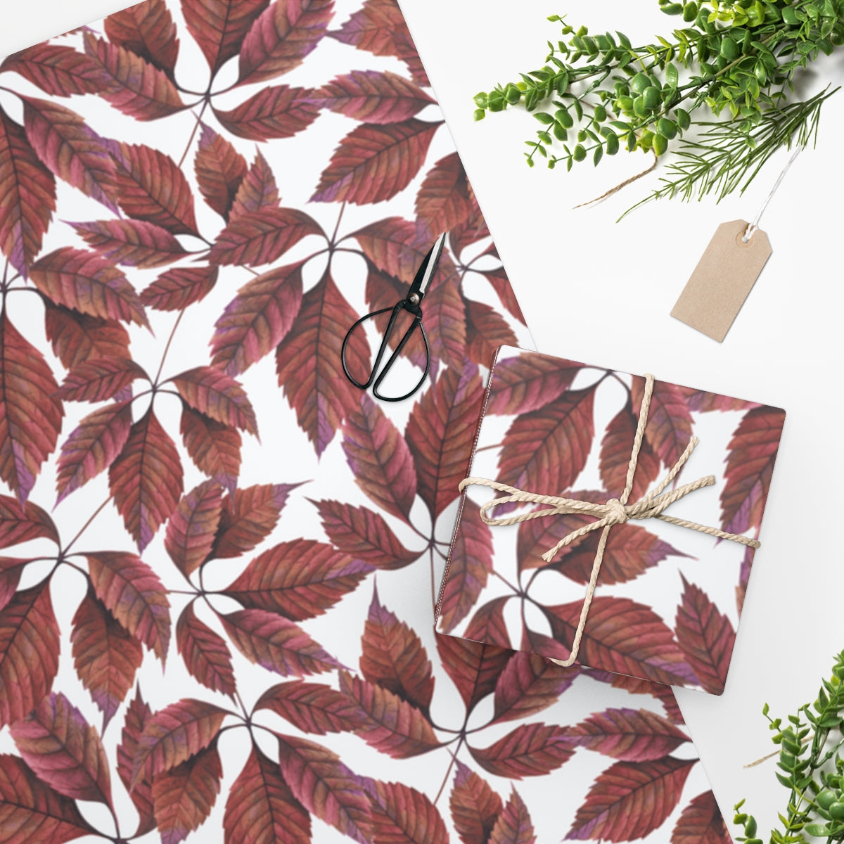 Colorful Maple Leaves Autumn Wrapping Paper