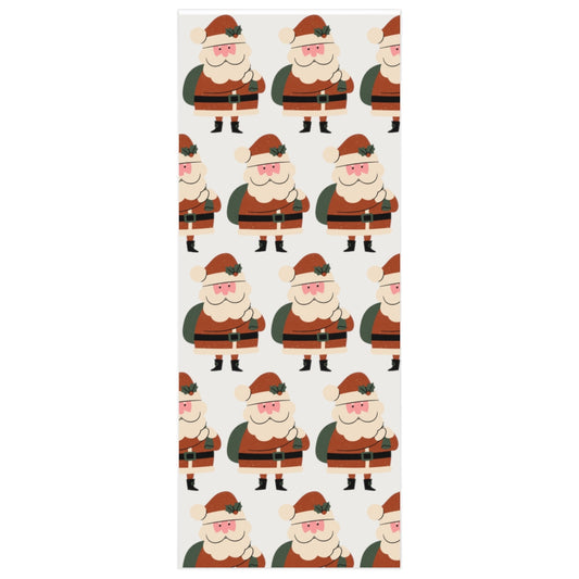 White Santa Claus Lane Christmas Wrapping Paper