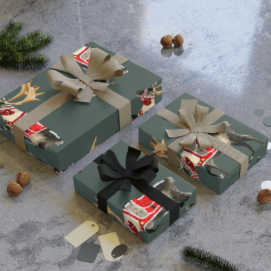 Reindeer Christmas Wrapping Paper