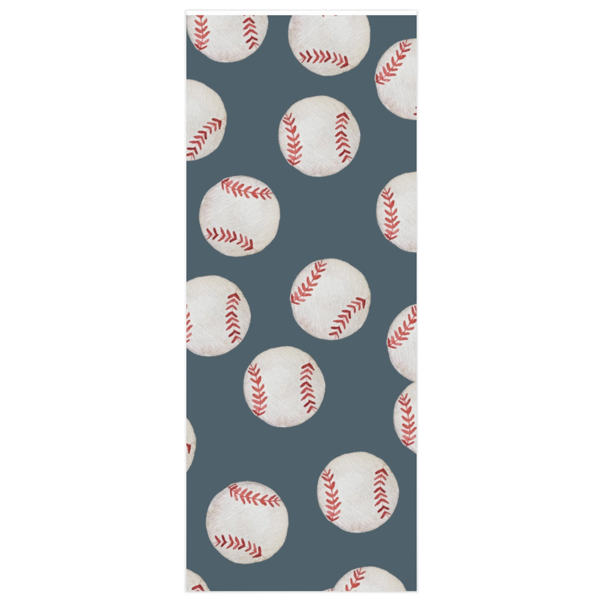 Blue Baseball Team Spirit Wrapping Paper