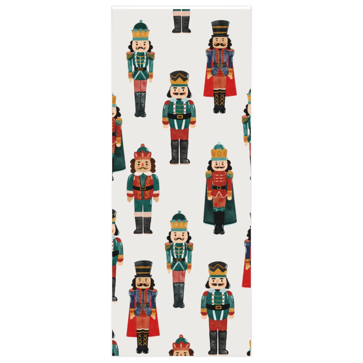 White Nutcracker Friends Christmas Wrapping Paper