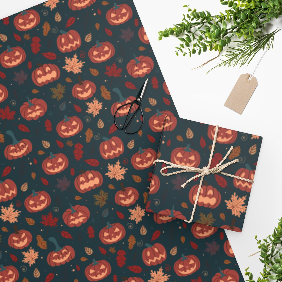Something Wicked Autumn Halloween Wrapping Paper