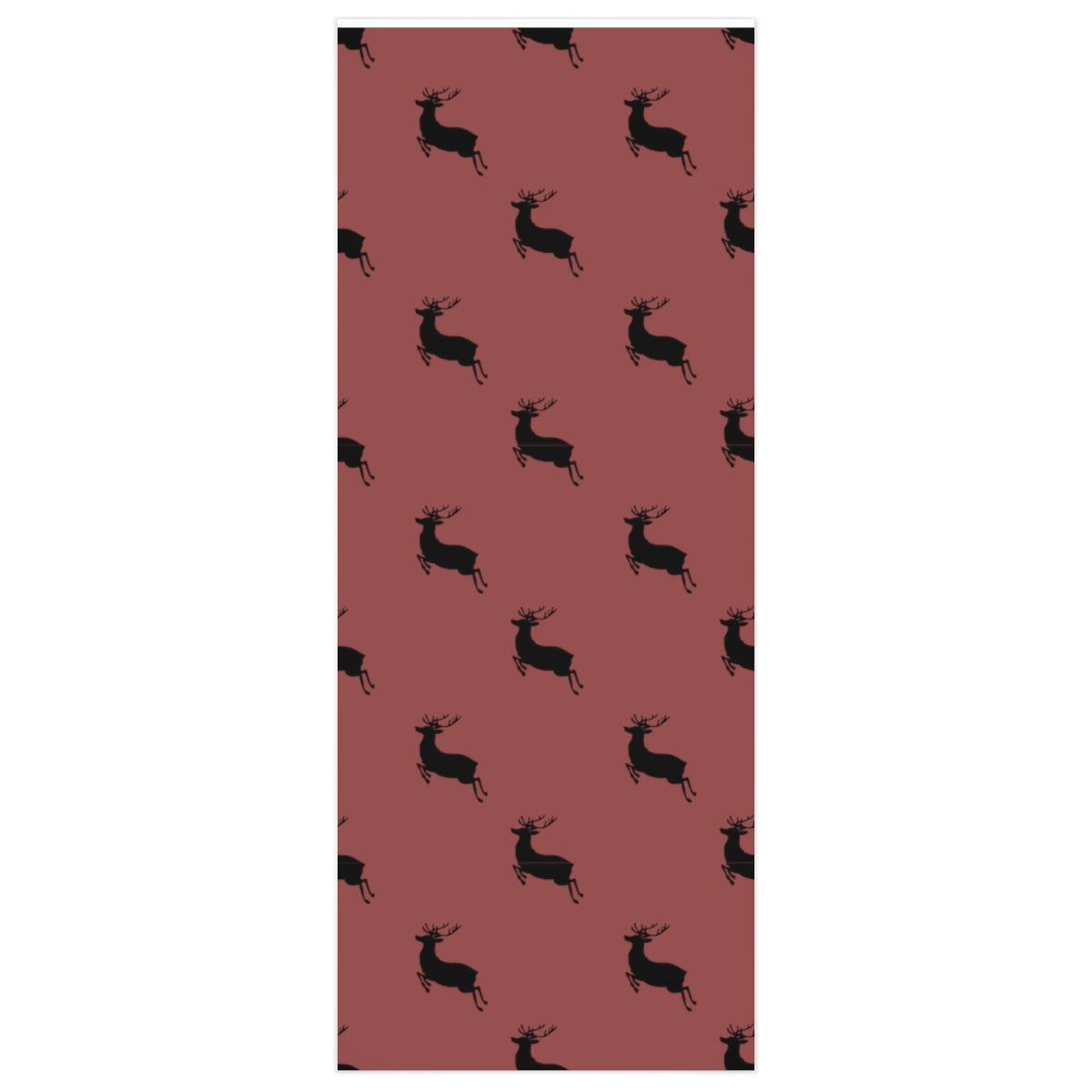 Red Flying Reindeer Christmas Wrapping Paper